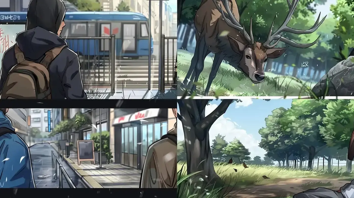 Contemporary Urban Landscape with Nature Elements - Midjourney sref style