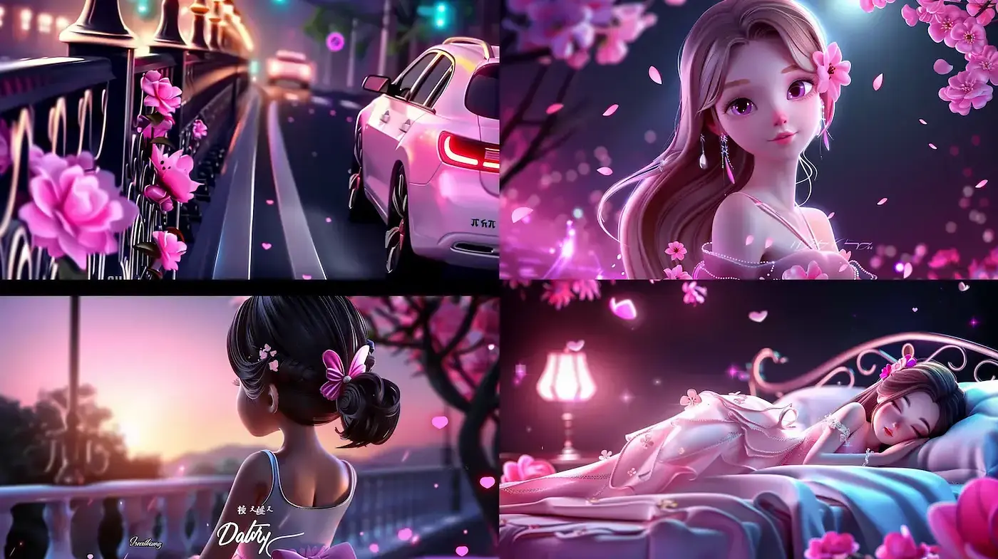 Consistent Aesthetic of Dreamy, Modern Romanticism - Midjourney sref style