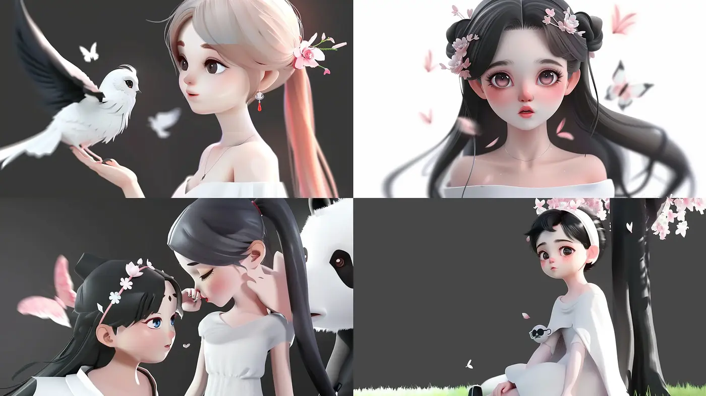 Delicate Serenity: Enchanting Anime-Inspired Digital Art - Midjourney sref style