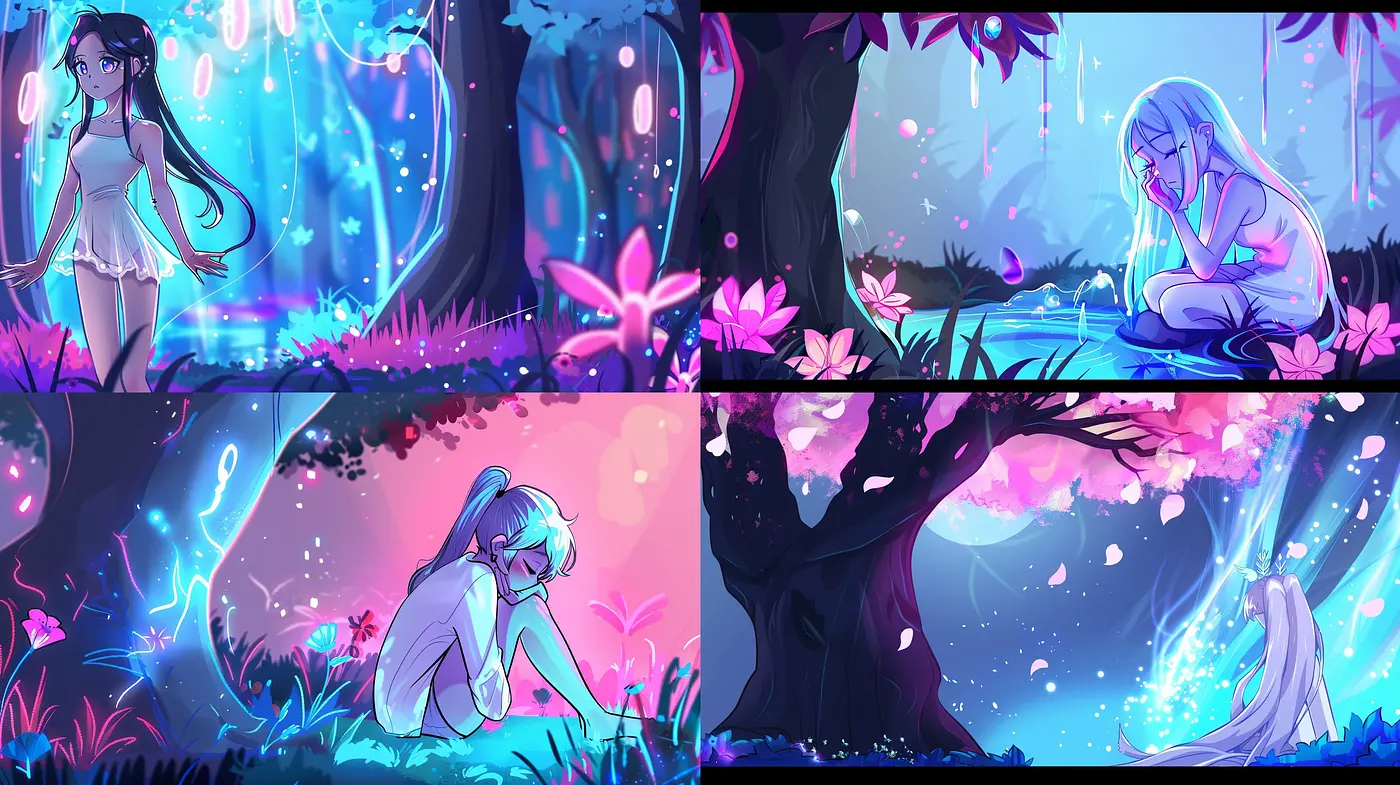 Ethereal Enchantment: A Consistent Dreamlike Luminance in Varied Hues - Midjourney sref style