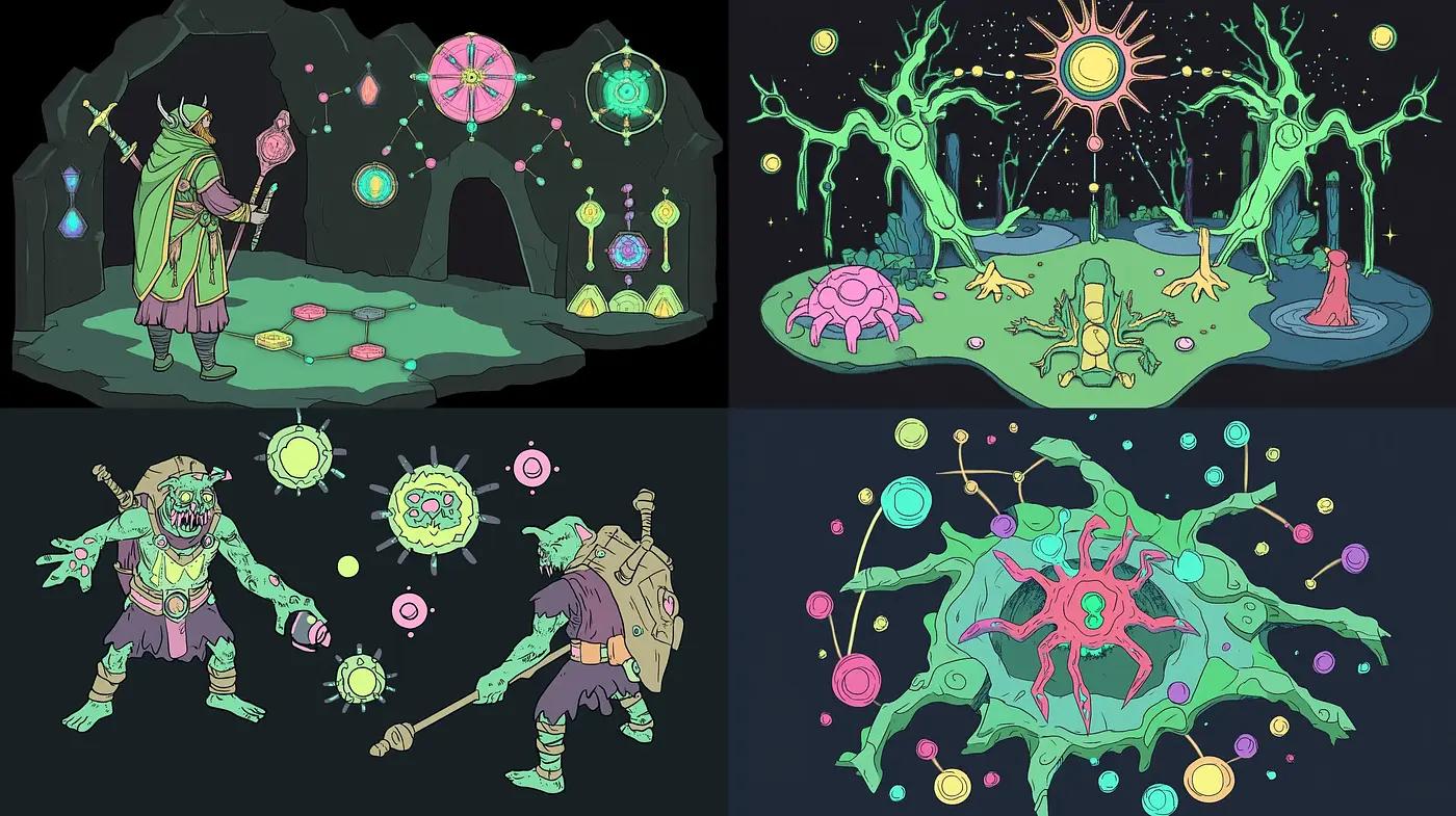 Interstellar Enchantment: A Cosmic Comic Fusion - Midjourney sref style