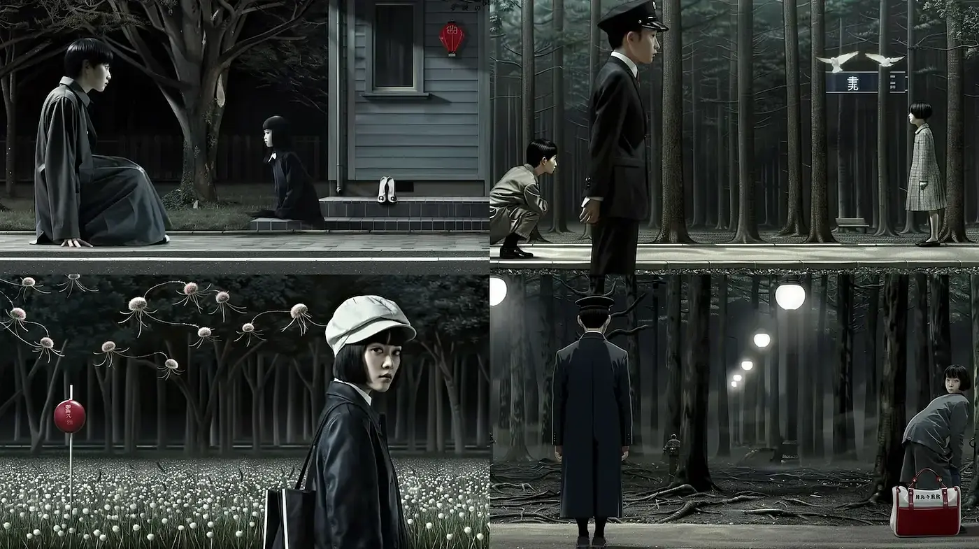 Mysterious and Atmospheric Visuals with a Blend of Surrealism and Realism - Midjourney sref style