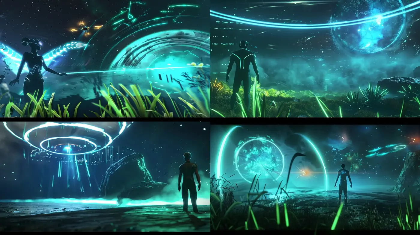 Futuristic Ethereal Visions: An Homage to Sci-Fi Fantasia - Midjourney sref style