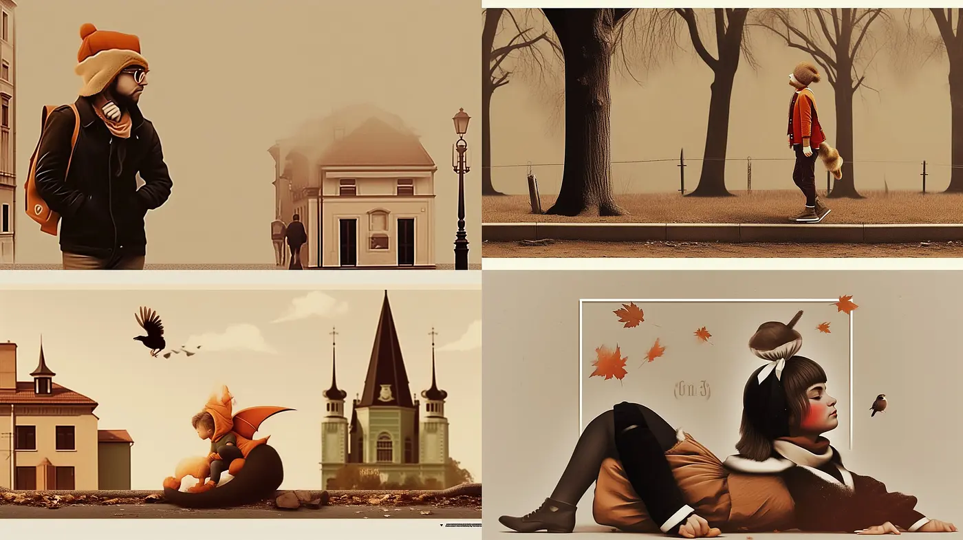 Autumnal Hues and Soft Textures: A Consistent Blend of Warmth and Melancholy - Midjourney sref style