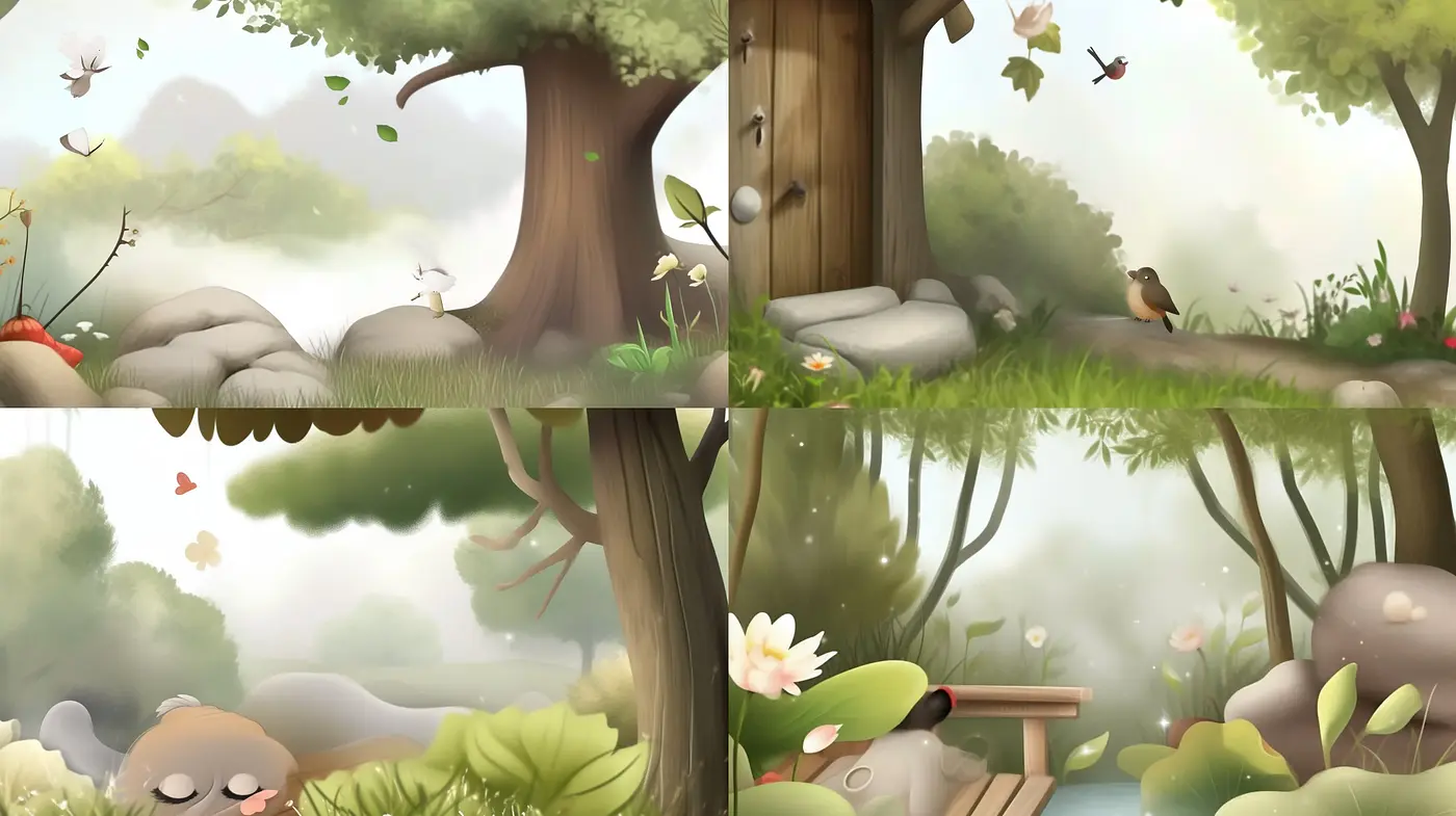 Ethereal Nature Dreamscapes: A Homage to Soft Color Palettes and Fluid Textures - Midjourney sref style