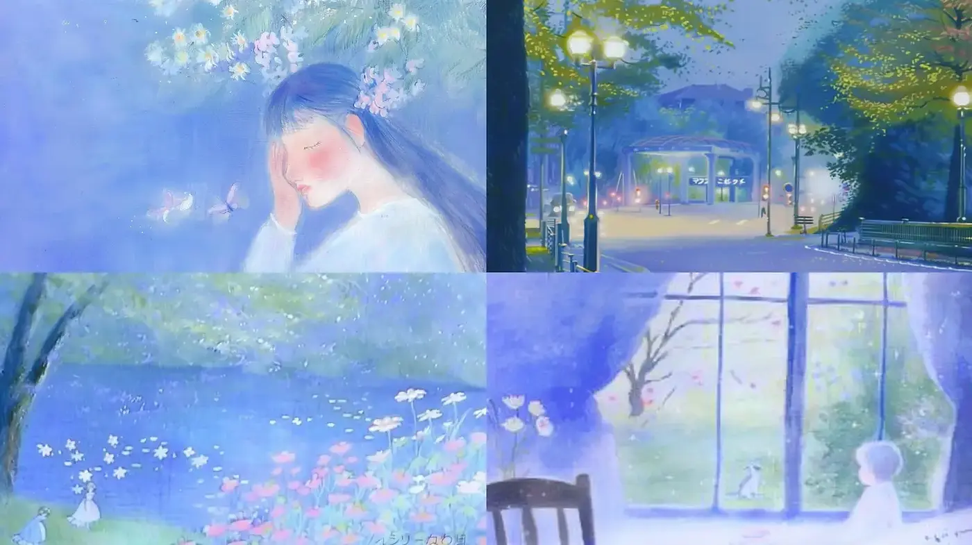 Soft, dreamlike scenes with a serene ambiance - Midjourney sref style