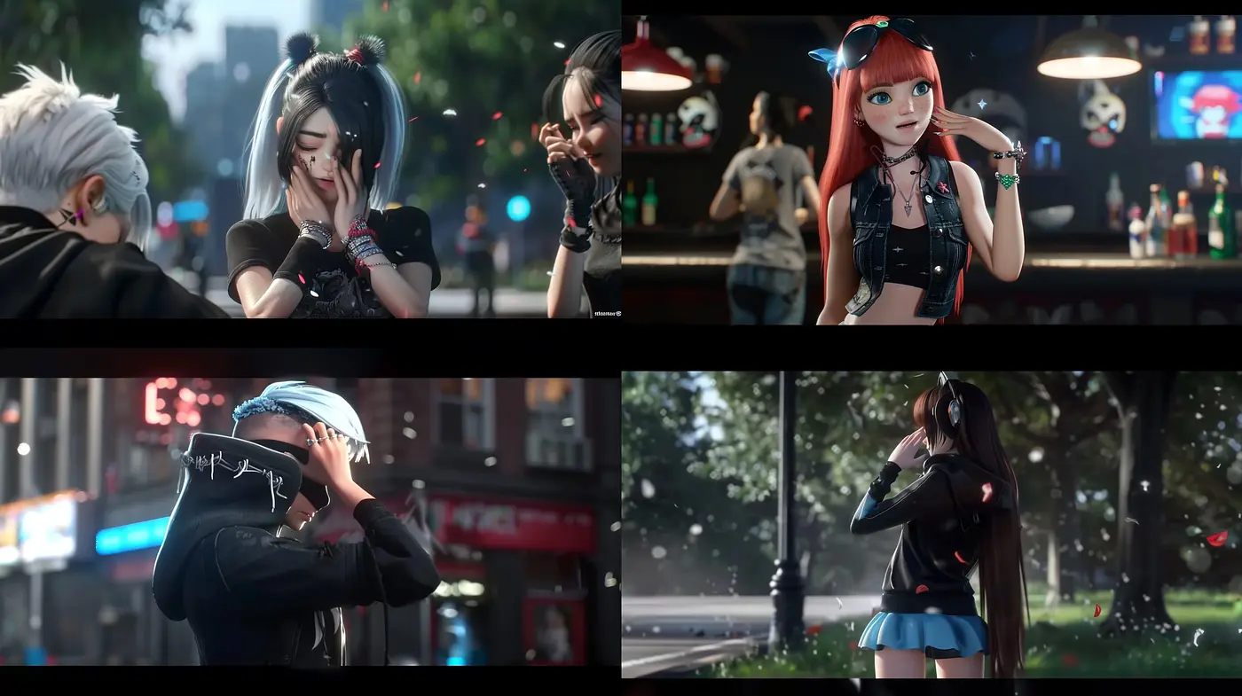 Saturated Reflections on Urban Modernity: An Artistic Synthesis of Manga-Influenced Digital Realism - Midjourney sref style