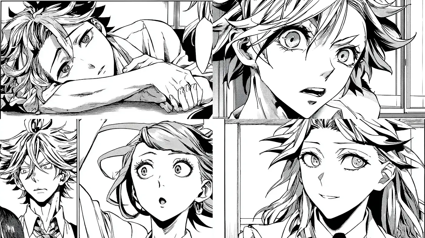 Distinctive monochromatic manga-inspired aesthetic with intricate line work - Midjourney sref style