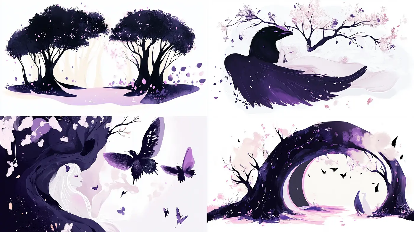 Whimsical Lavender Dreamscape: A Fusion of Fantasy and Serenity - Midjourney sref style