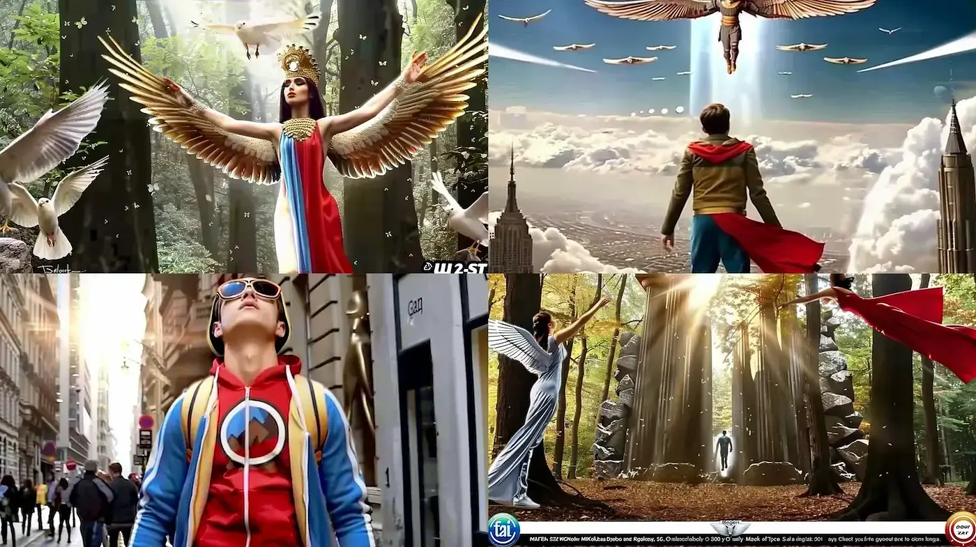 Heroic and Dreamlike Imagery Conveying a Sense of Wonder and Inspiration - Midjourney sref style