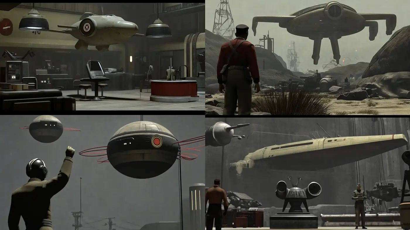 Retro Futurism Visions: An Homage to Classic Sci-Fi - Midjourney sref style