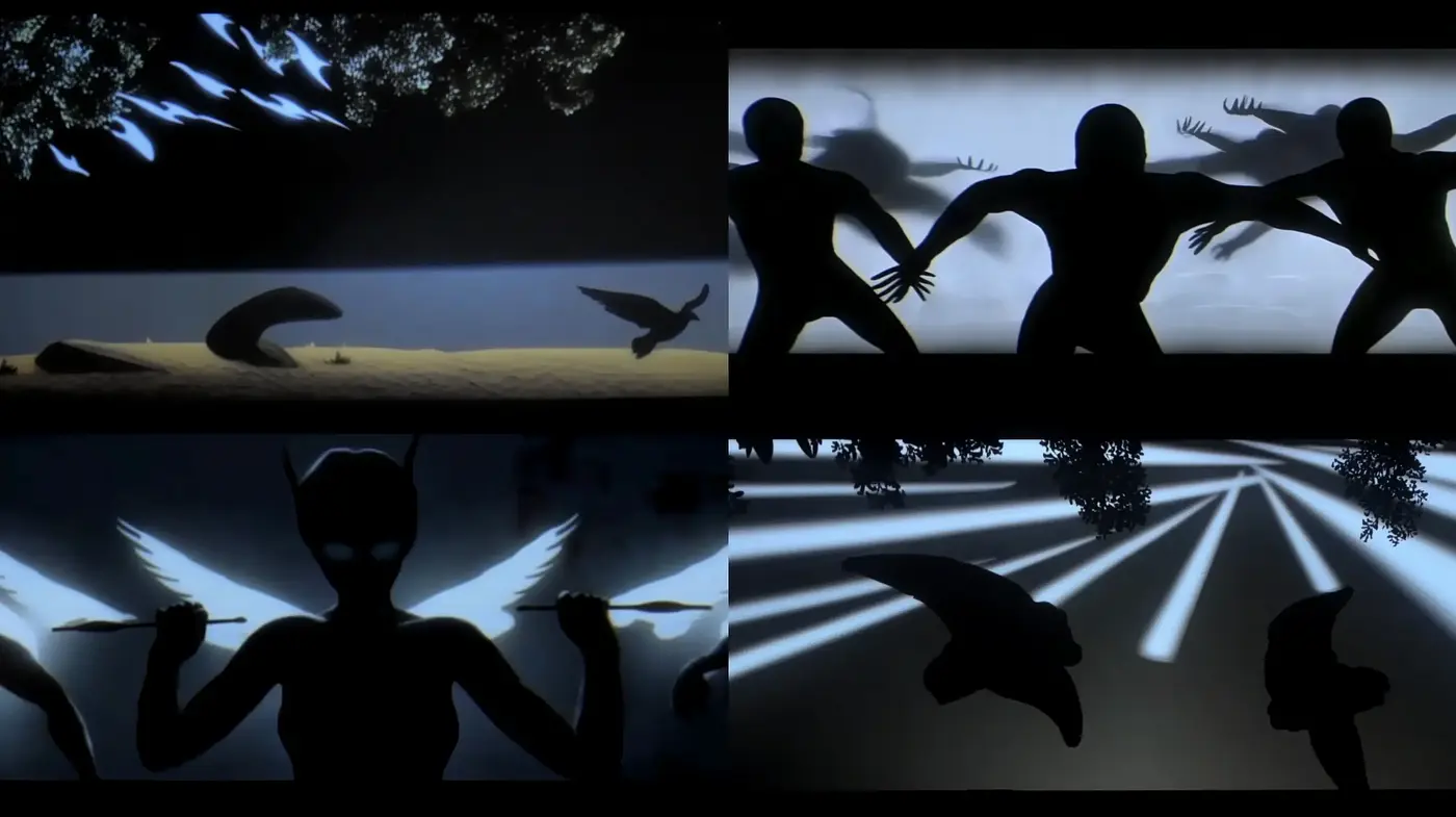 Nocturnal Silhouettes: A Homage to Chiaroscuro with Contemporary Perspectives - Midjourney sref style