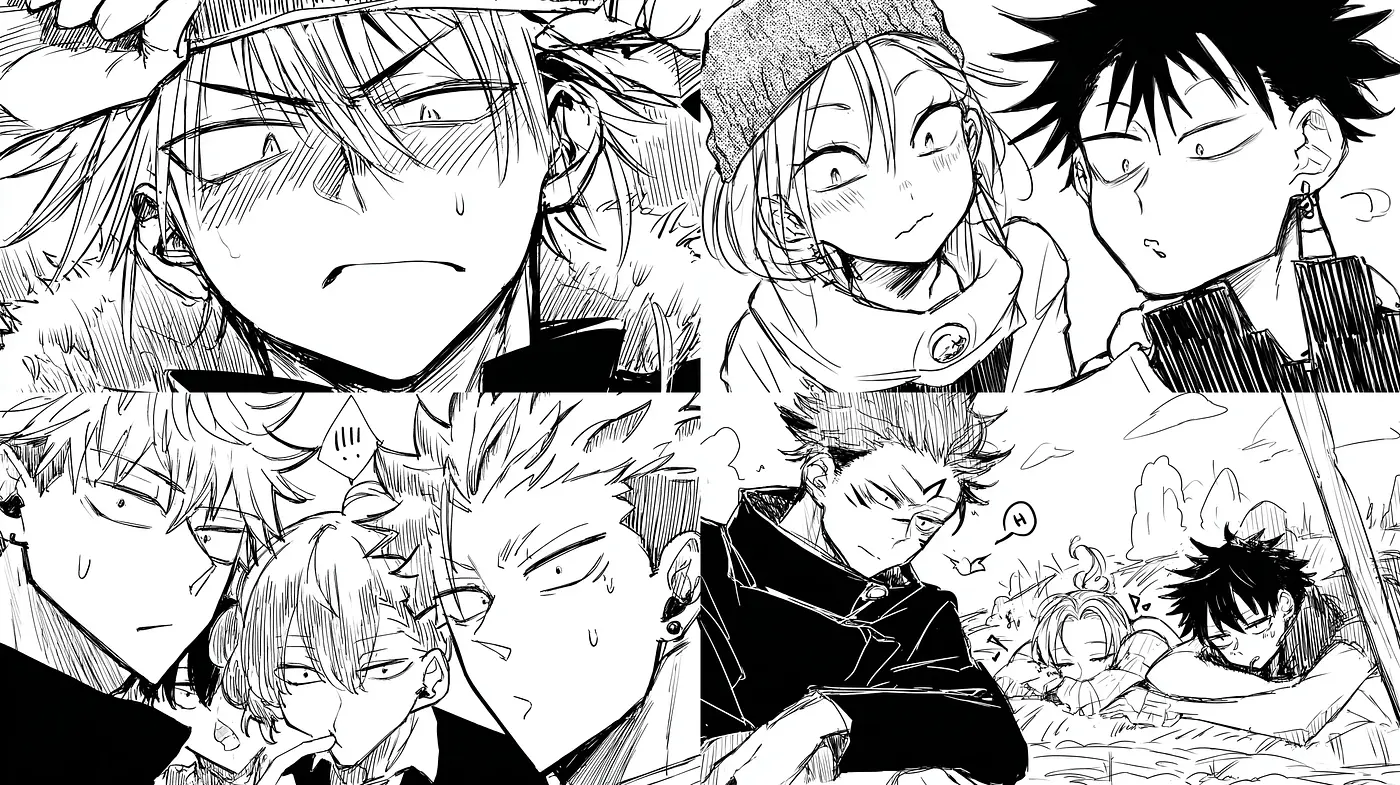 Dynamic and expressive illustration with manga influences - Midjourney sref style