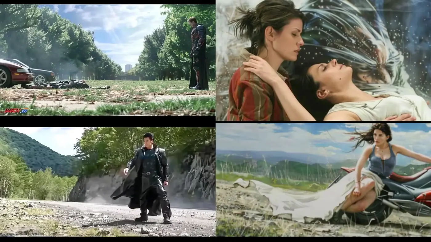 Cinematic Fusion with Ethereal Overtones and Robust Color Consistency - Midjourney sref style