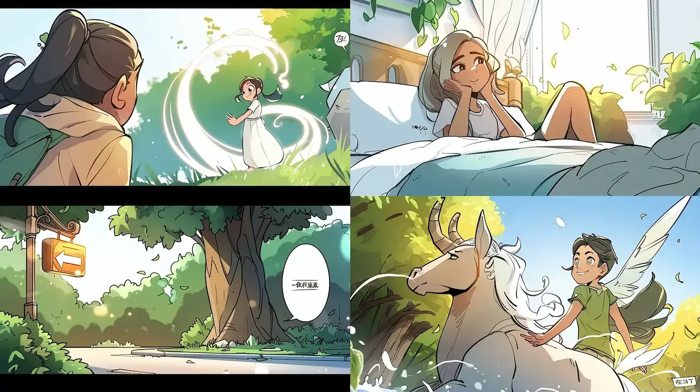 Whimsical Storybook Illustration with Lush Environments - Midjourney sref style