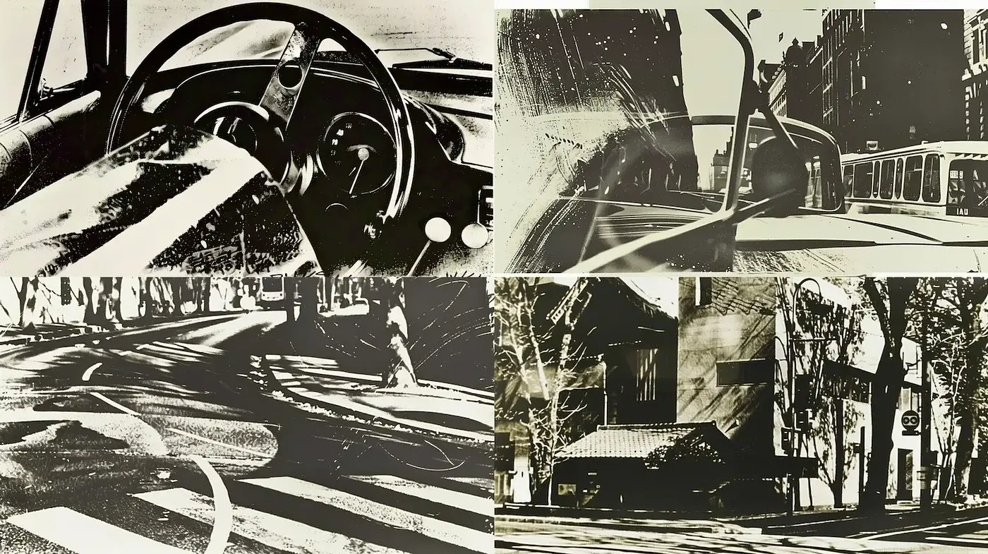 Exploration of Urban Landscapes Through a Vintage Lens - Midjourney sref style