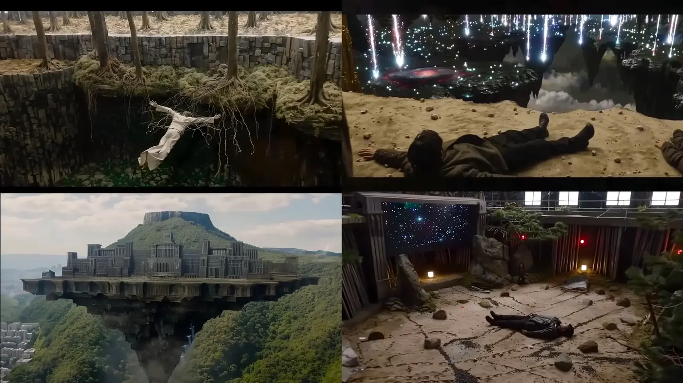 Epic Cinematic Tableaus with a Surreal Sci-Fi Essence - Midjourney sref style