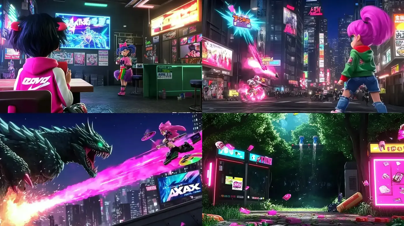 Neon Dystopia: A Fusion of Cyberpunk Aesthetics and Anime Inspirations - Midjourney sref style