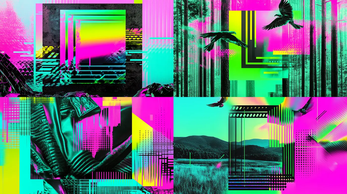Vibrant and Abstract Modernism with Nature Touches - Midjourney sref style