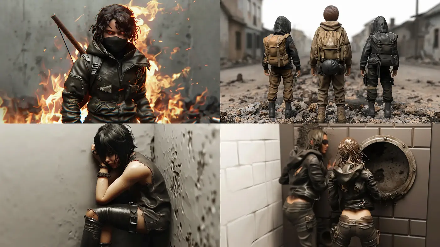 Post-Apocalyptic Grunge: An Homage to Grit and Survival - Midjourney sref style