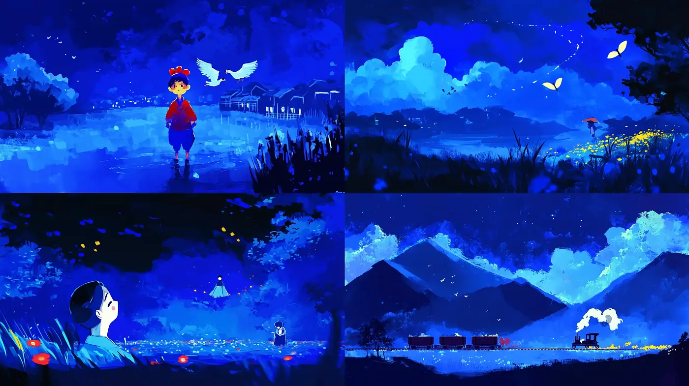 Luminous Dreamscape Collection: Ethereal Twilight and Whimsical Landscapes - Midjourney sref style
