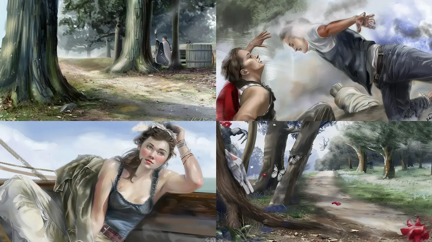 Romantic Realism with a Cinematic Touch - Midjourney sref style