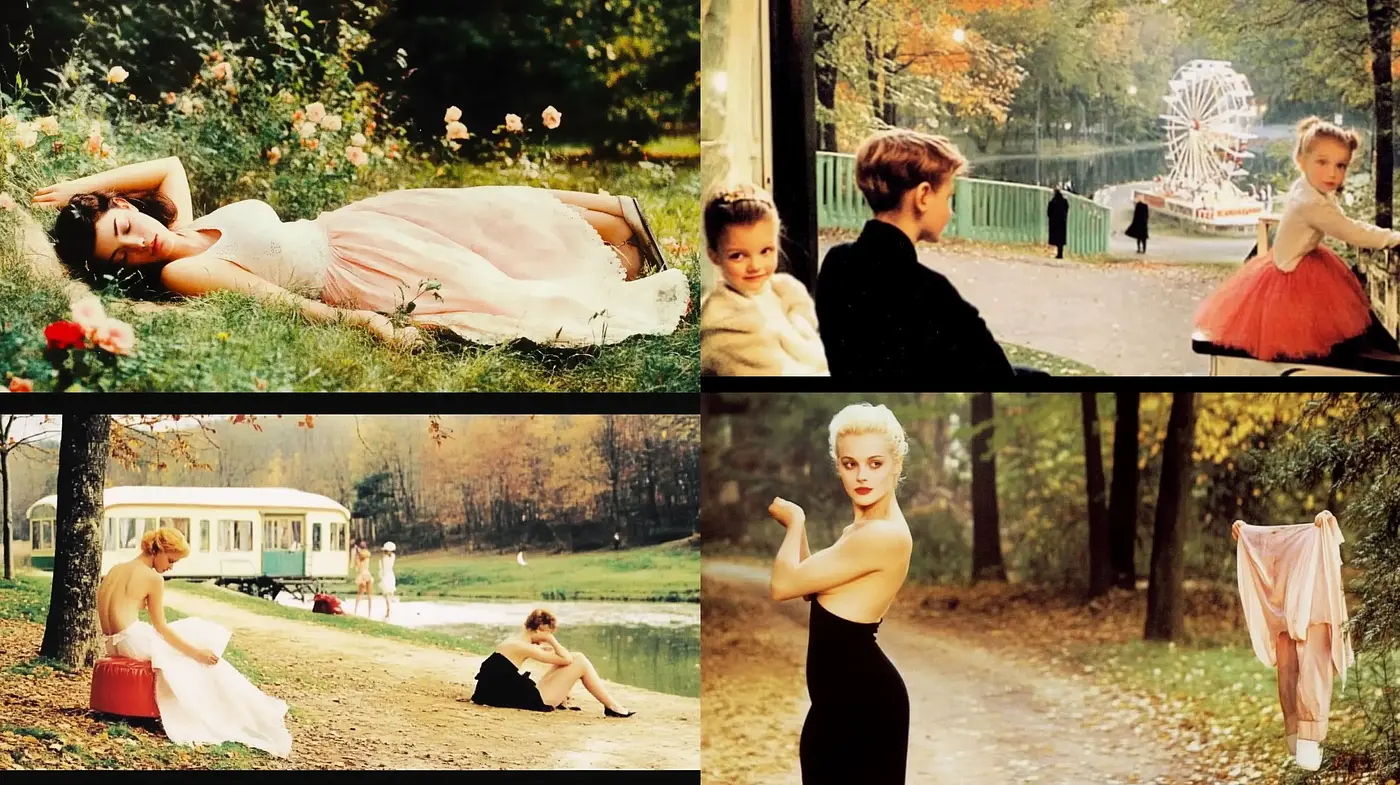 Whimsical Cinematic Autumn - A Nostalgic Filmic Elegance - Midjourney sref style