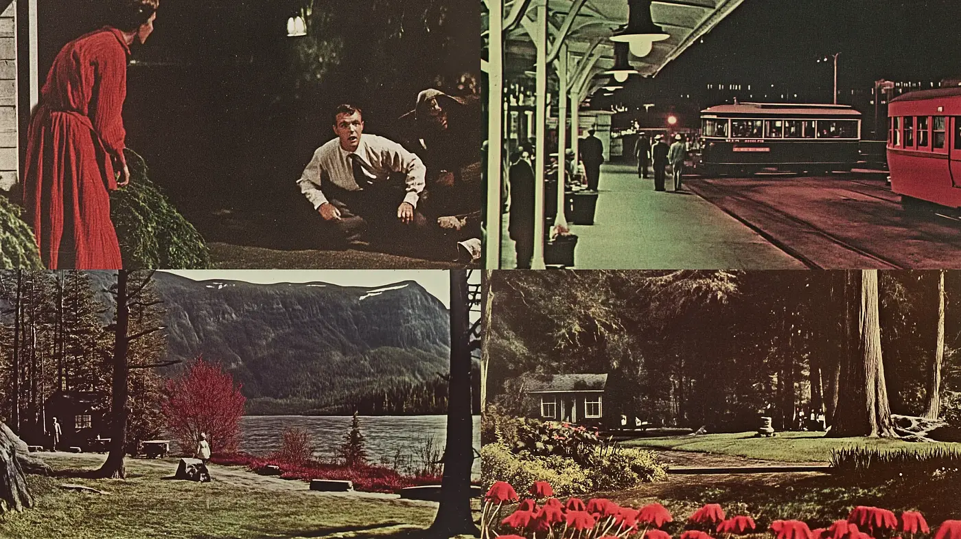 Consistently Retro Cinematic Tableaus with Undersaturated Earth Tones - Midjourney sref style