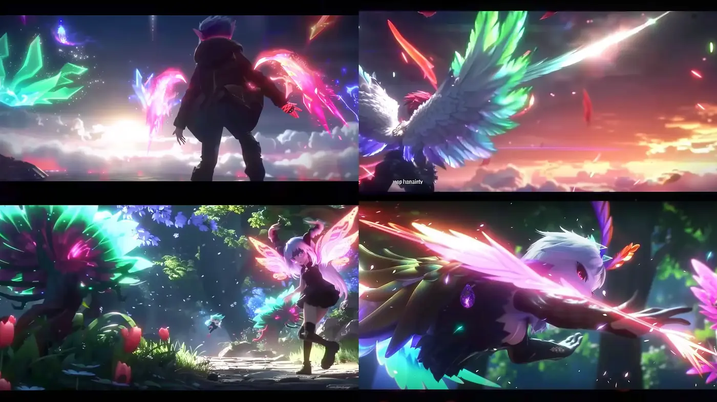 Luminous Dreamscapes: A Ballet of Vivid Colors and Ethereal Light - Midjourney sref style