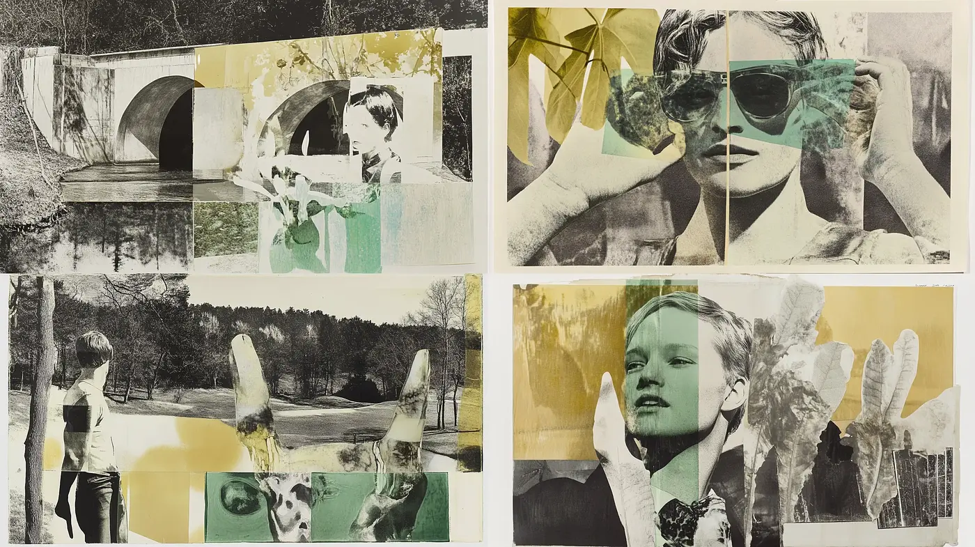 Vintage Collage Aesthetic with Subdued Earthy Tones and Textured Overlays - Midjourney sref style