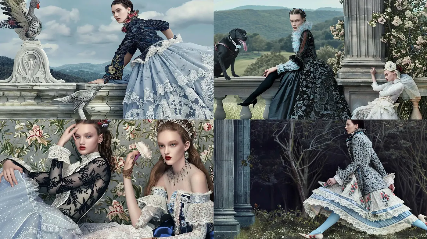 Ethereal Elegance in a Romantic Naturalistic Tableau - Midjourney sref style