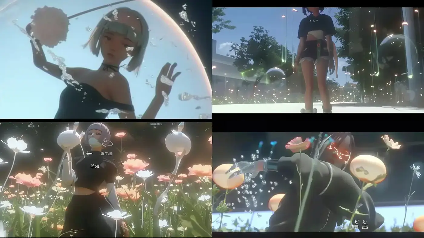 Cinematic Futuristic Aesthetic with Ethereal Textures - Midjourney sref style