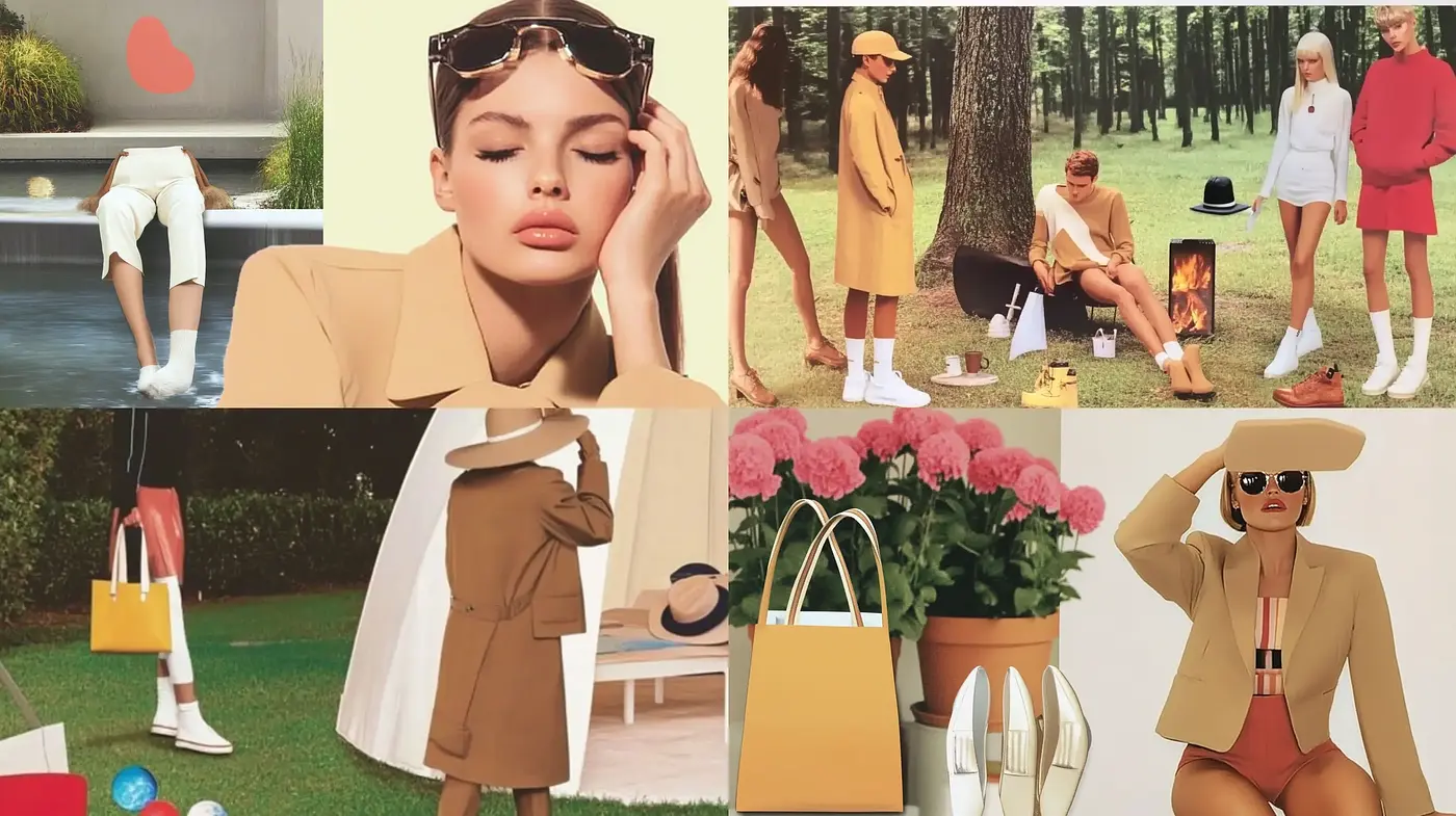 Sun-Kissed Retro Elegance with a Modernist Touch - Midjourney sref style