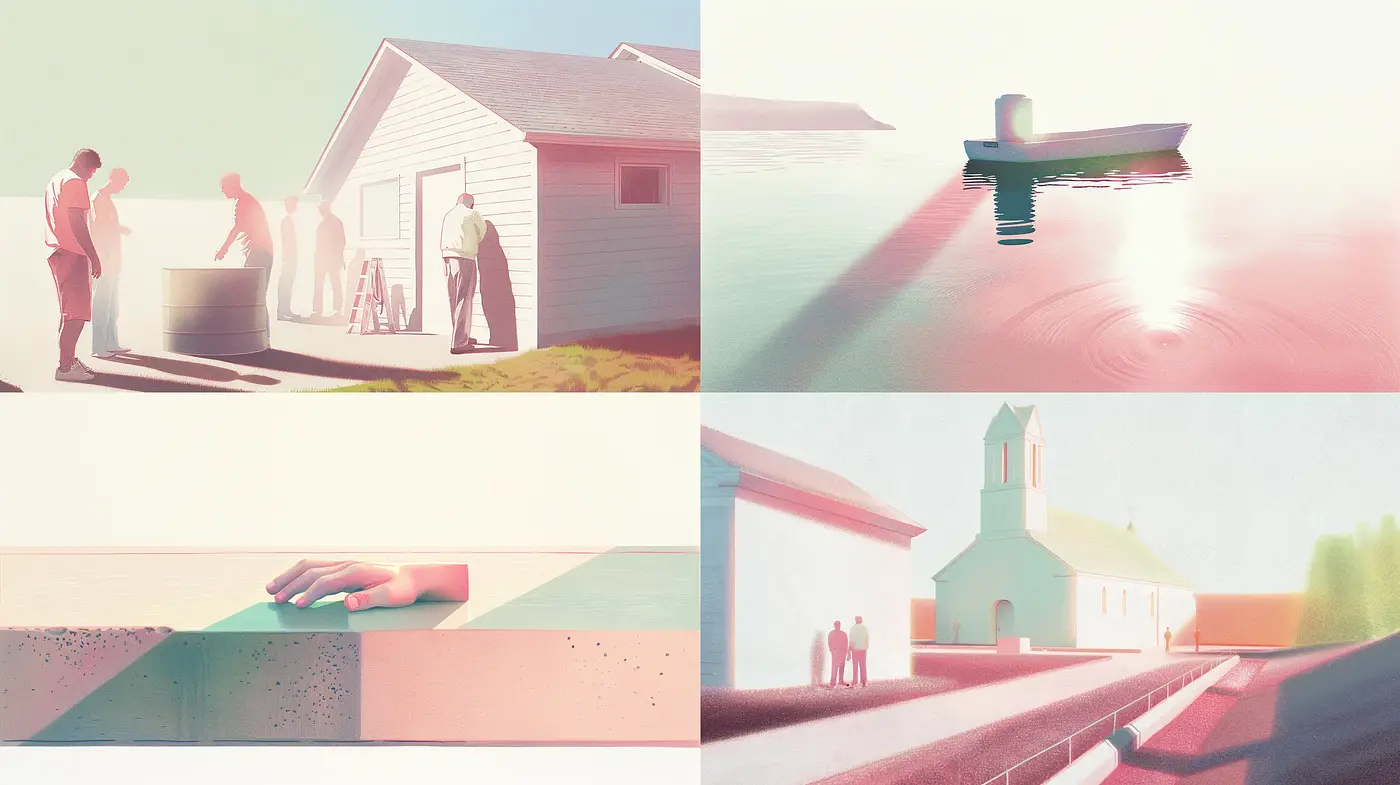 Dreamlike Serenity: A Tranquil Study in Pastel Tones and Surreal Light - Midjourney sref style