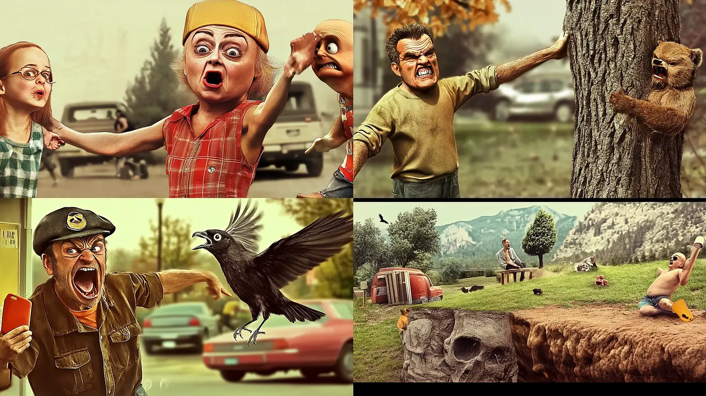 Rustic Hyperrealism with a Surreal Twist - Midjourney sref style