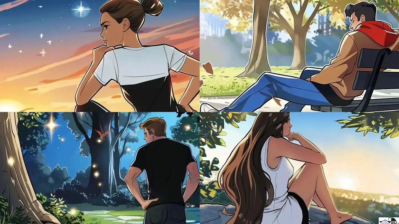 Charming Vivid Illustrations with Emotional Depth - Midjourney sref style