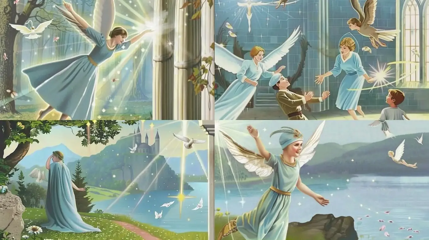 Ethereal Light and Grace: Consistent Serene Visions of Fantastical Realms - Midjourney sref style