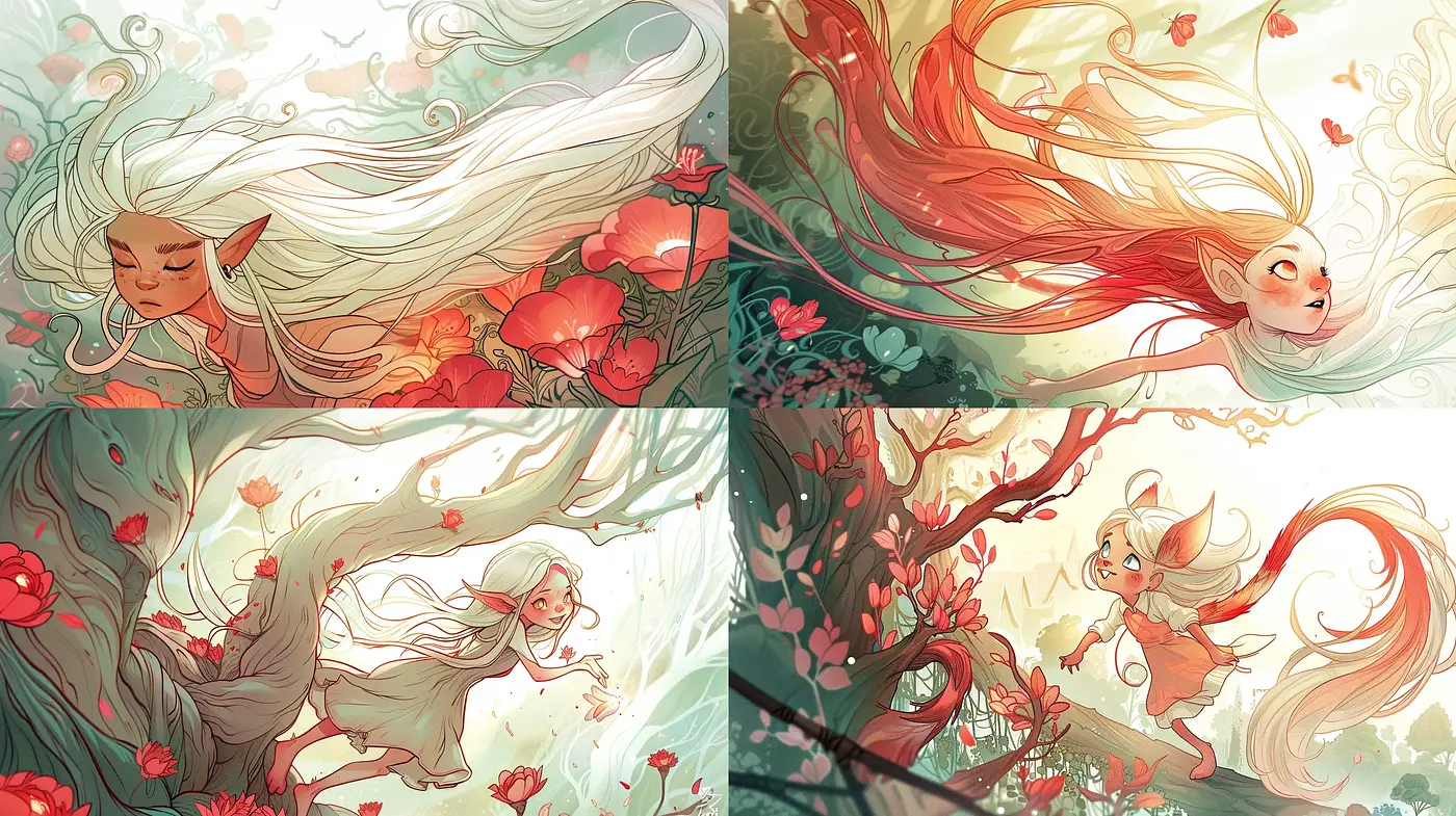 Ethereal Whimsy: A Fusion of Watercolor Hues and Dreamlike Fantasy - Midjourney sref style