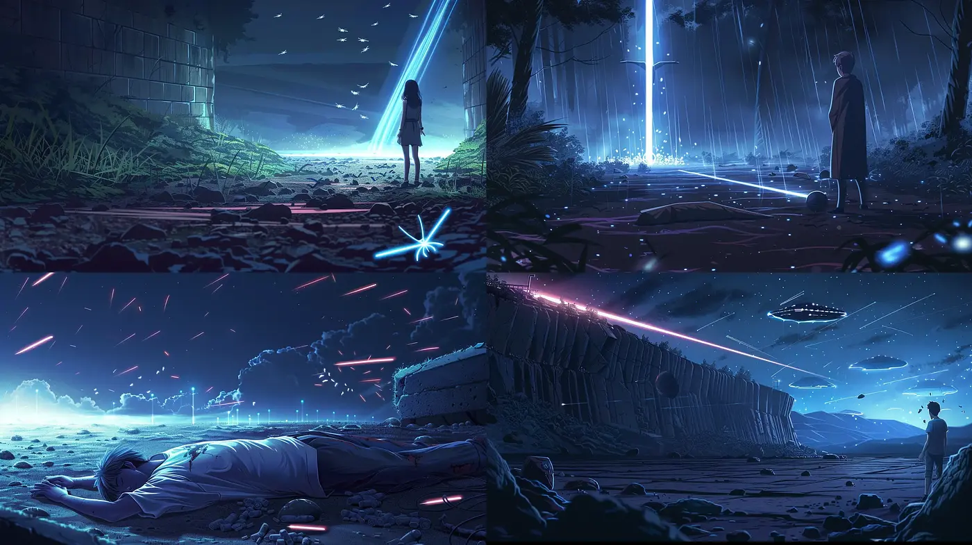 Ethereal Nocturnal Vistas with Luminescent Accents - Midjourney sref style
