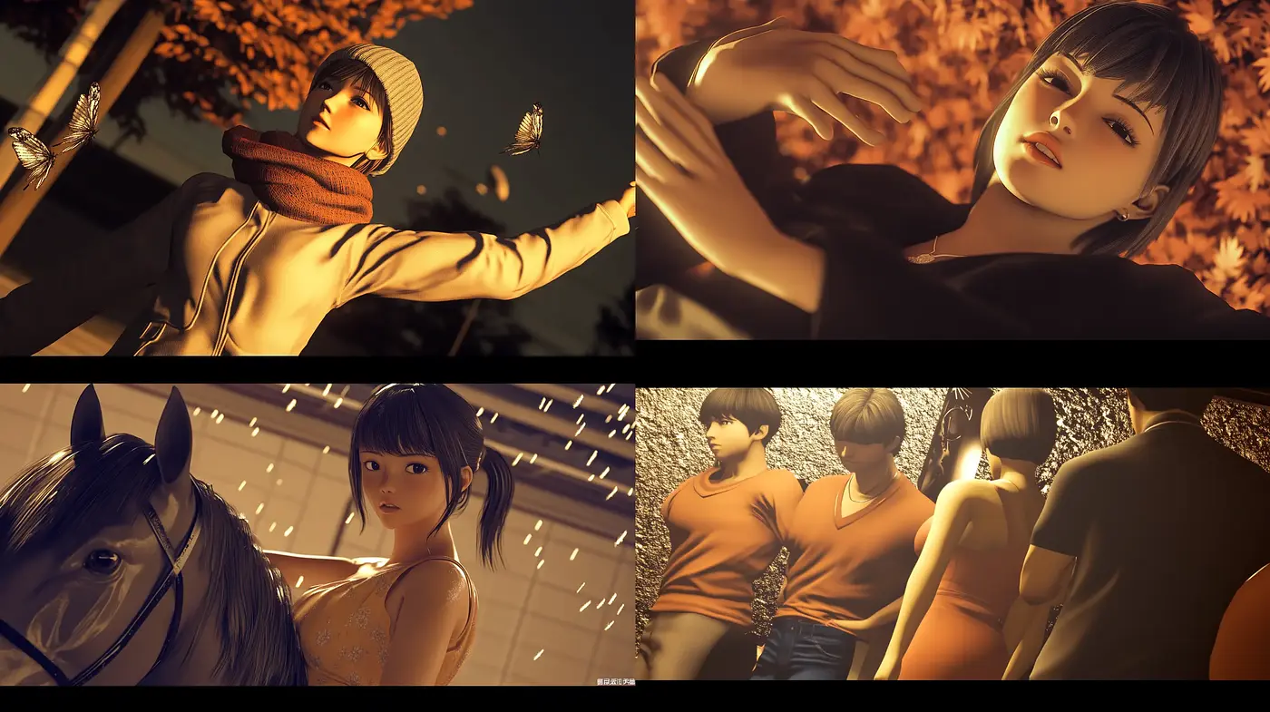 Golden Hour Serenity: Photorealistic Renders with a Soft Glow and Intimate Ambience - Midjourney sref style