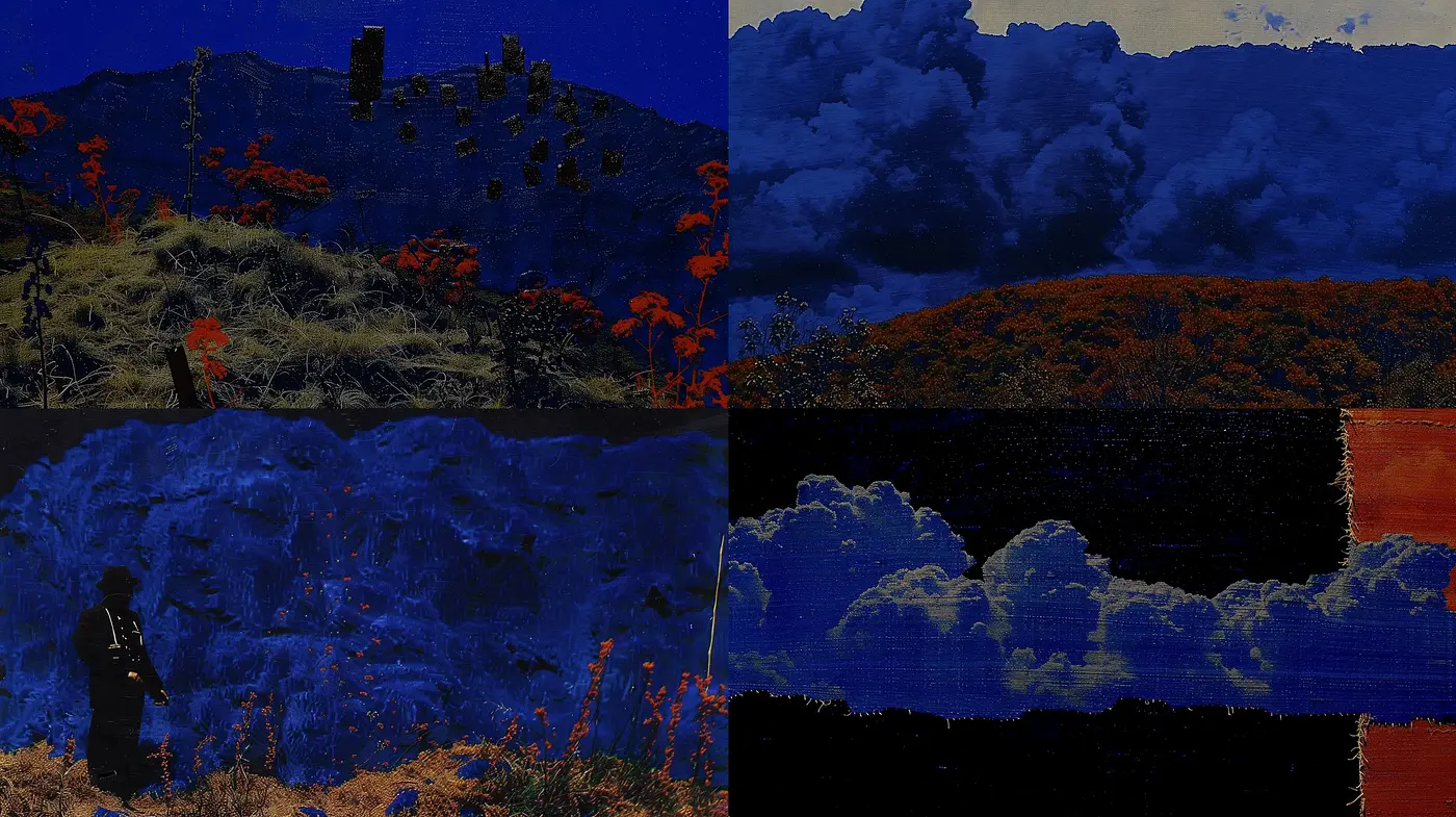 Dark Textured Dreamscape: A Homage to Neo-Expressionist Viscerality - Midjourney sref style