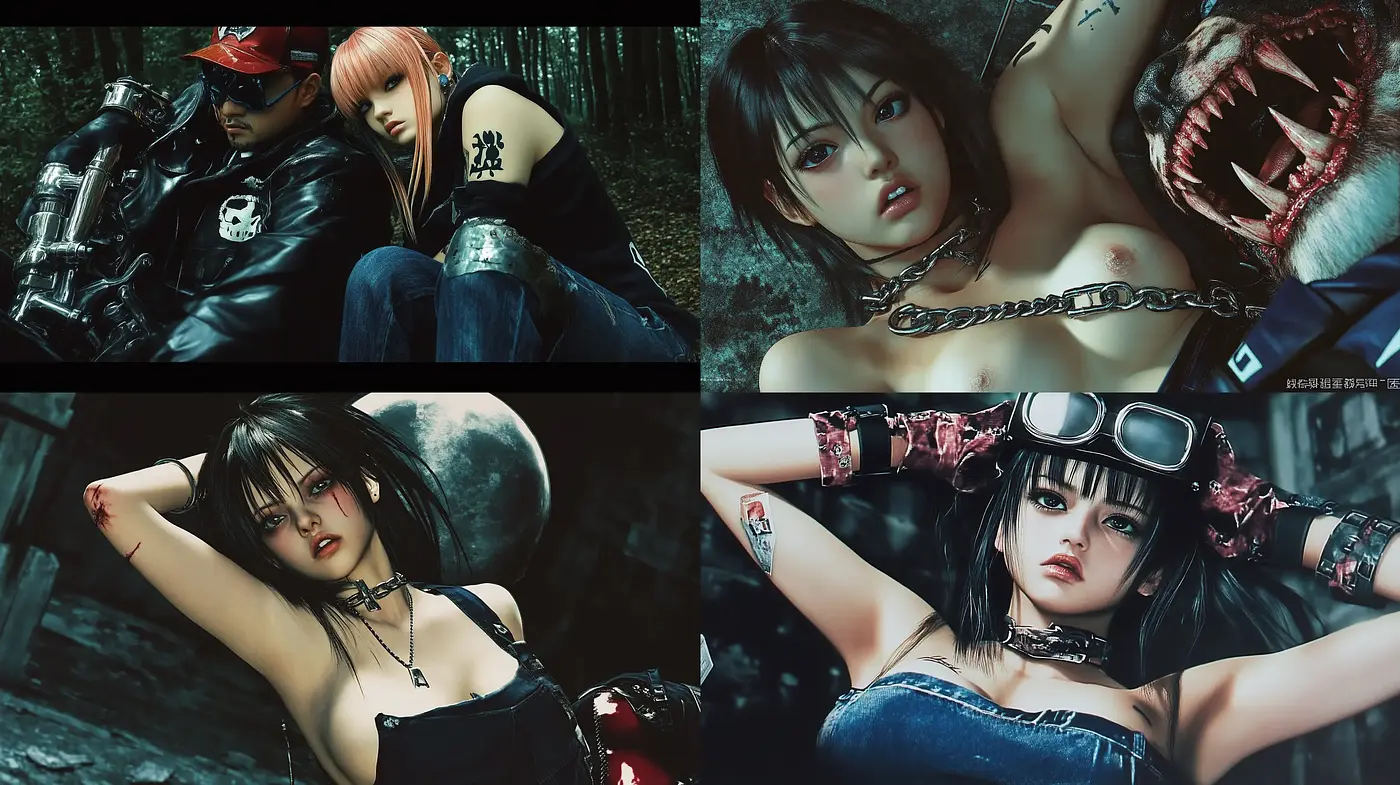 Cyberpunk-Inspired Visual Symphony with Vivid Photorealism - Midjourney sref style