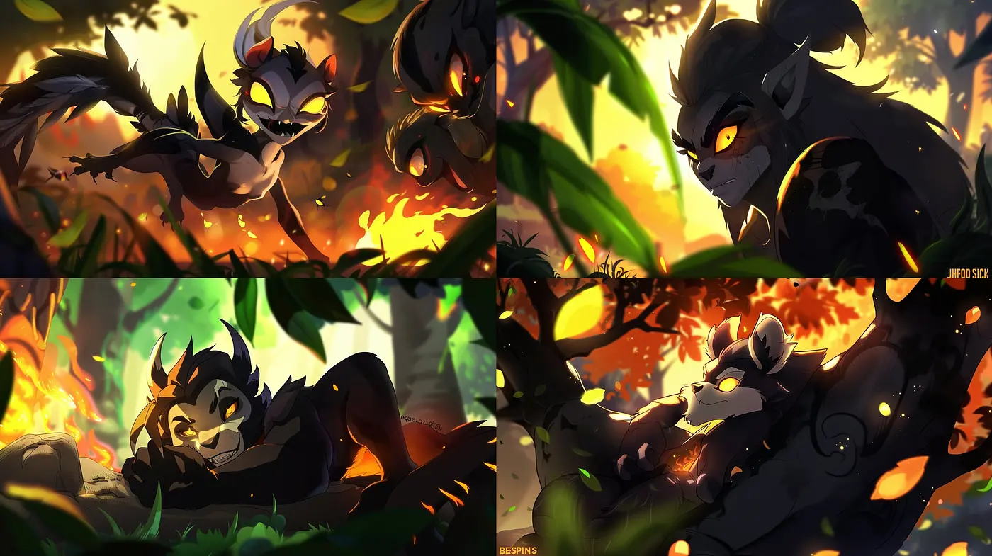 Enigmatic Ember Glow: A Study of Luminous Warmth and Mysterious Shades in Artistic Expression - Midjourney sref style