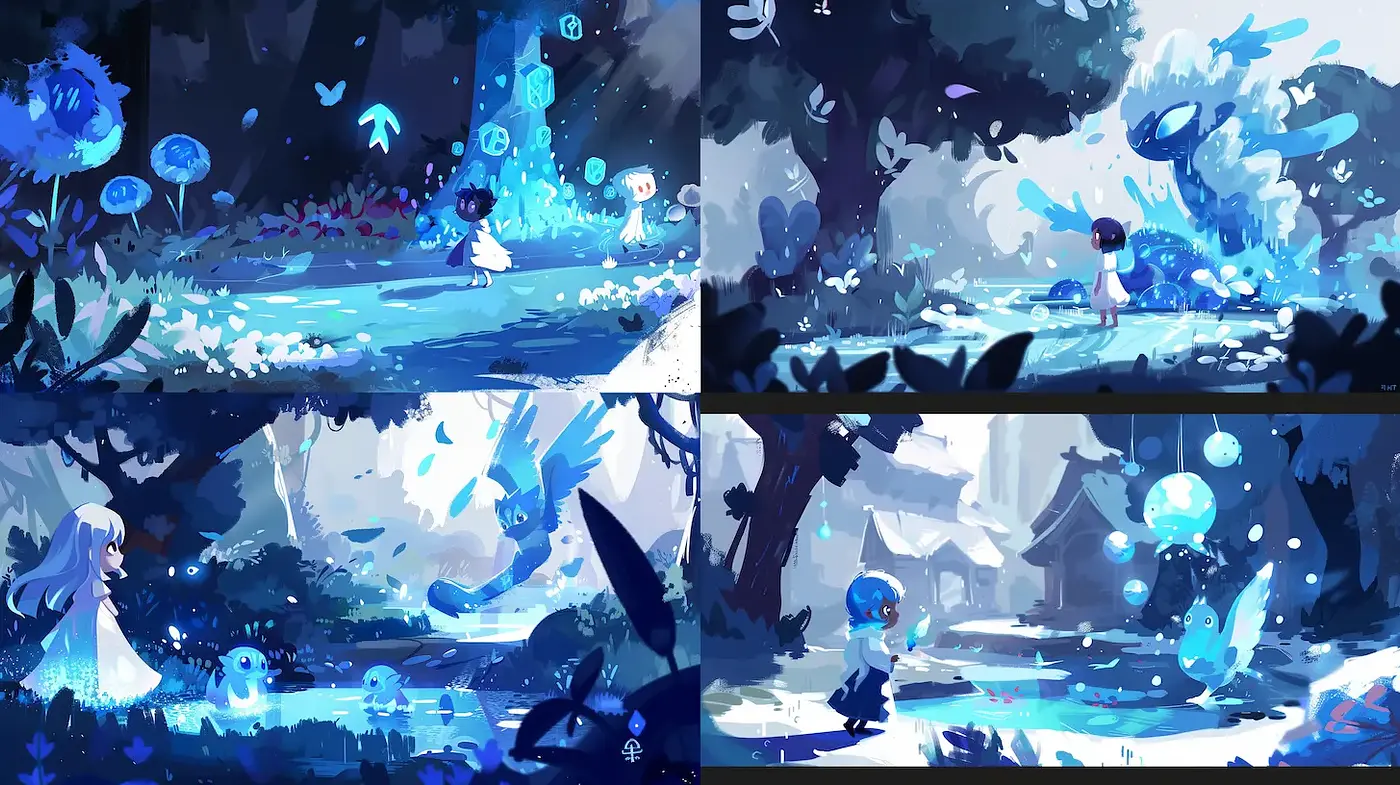 Enchanting, ethereal illustrations with a dreamy ambiance - Midjourney sref style