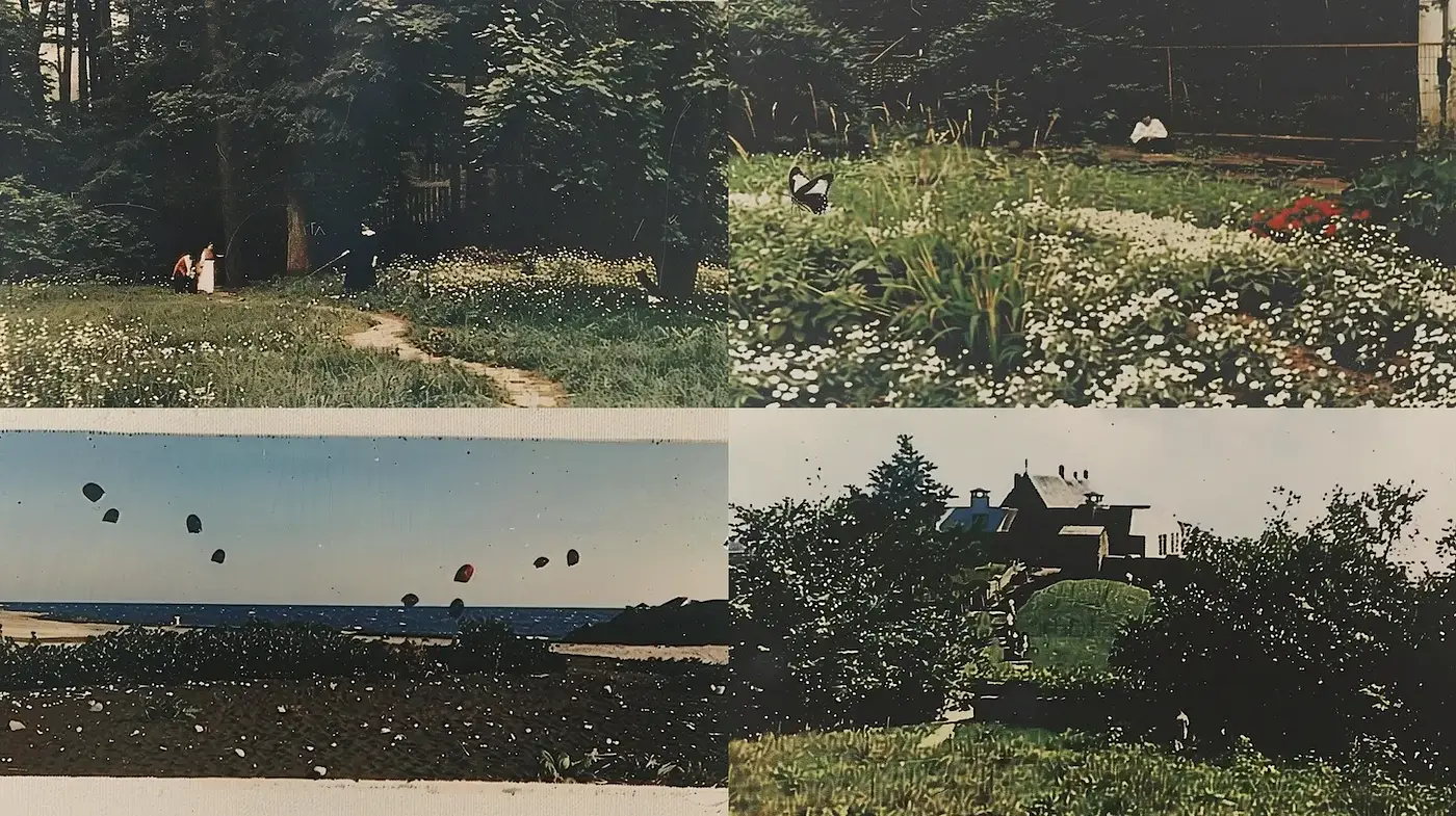 Nature-inspired serene compositions evoking nostalgia and tranquility - Midjourney sref style