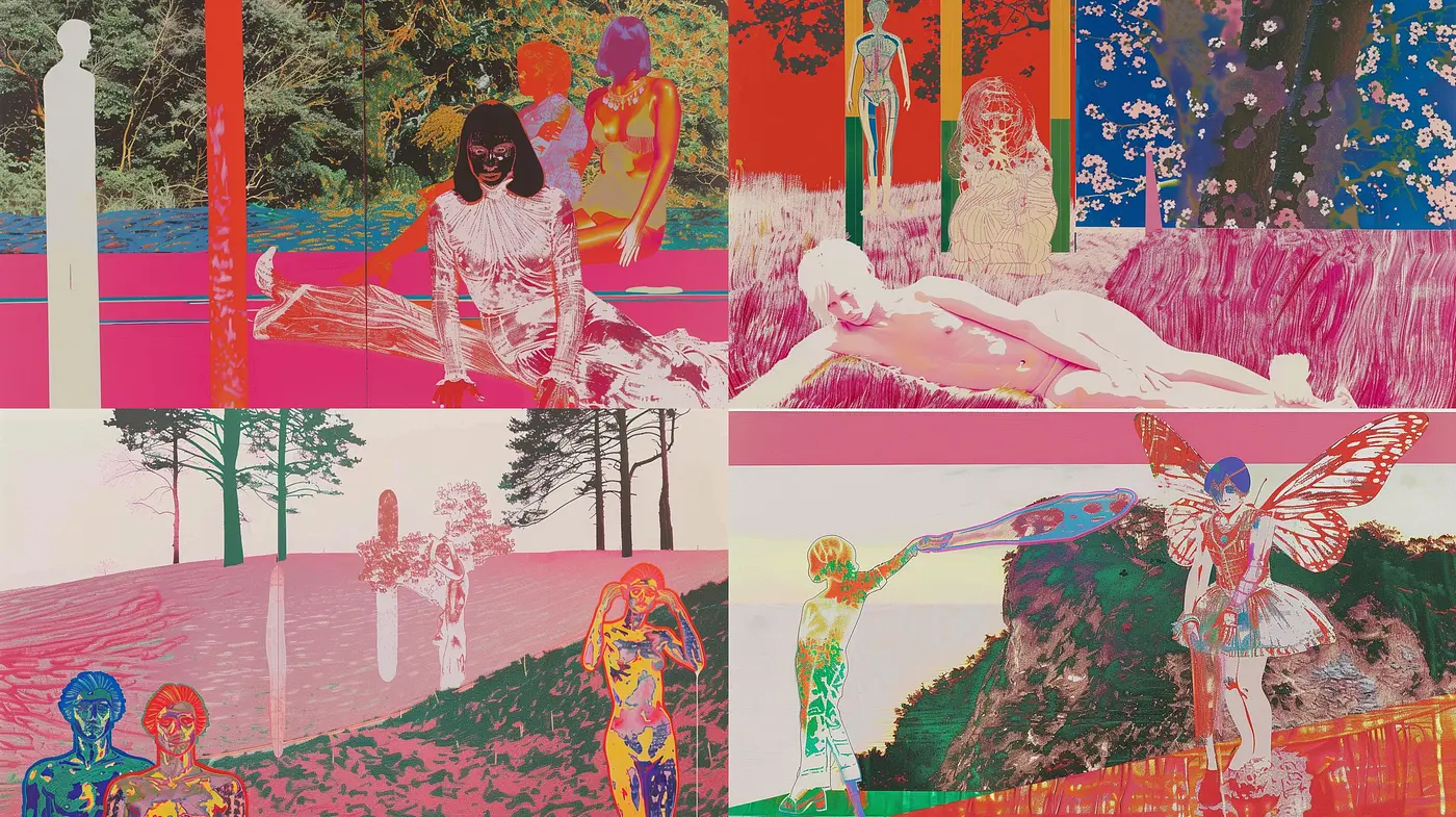 Vibrant Expressionism with a Psychedelic Pop Art Influence - Midjourney sref style