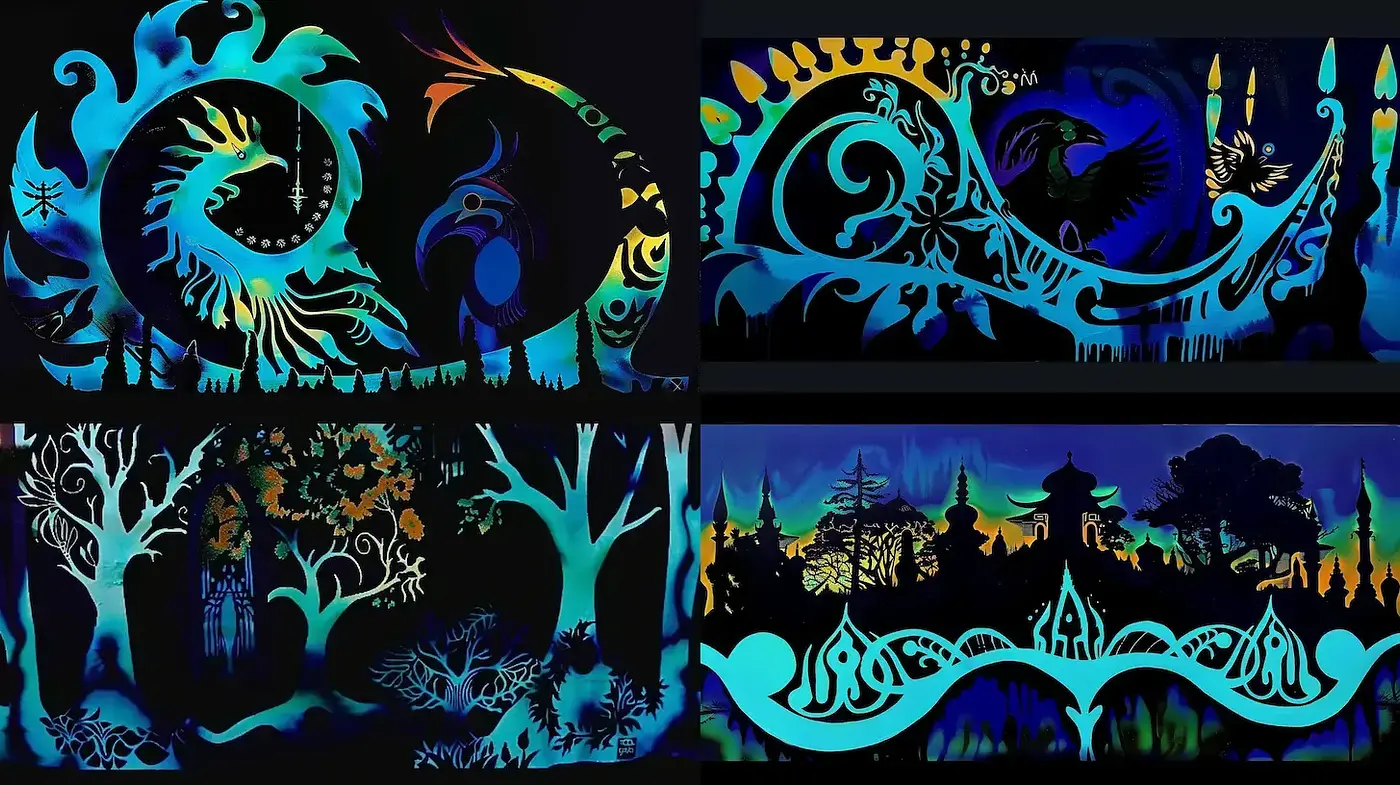 Fluid and Ethereal Synthesis of Nature and Fantasy - Midjourney sref style