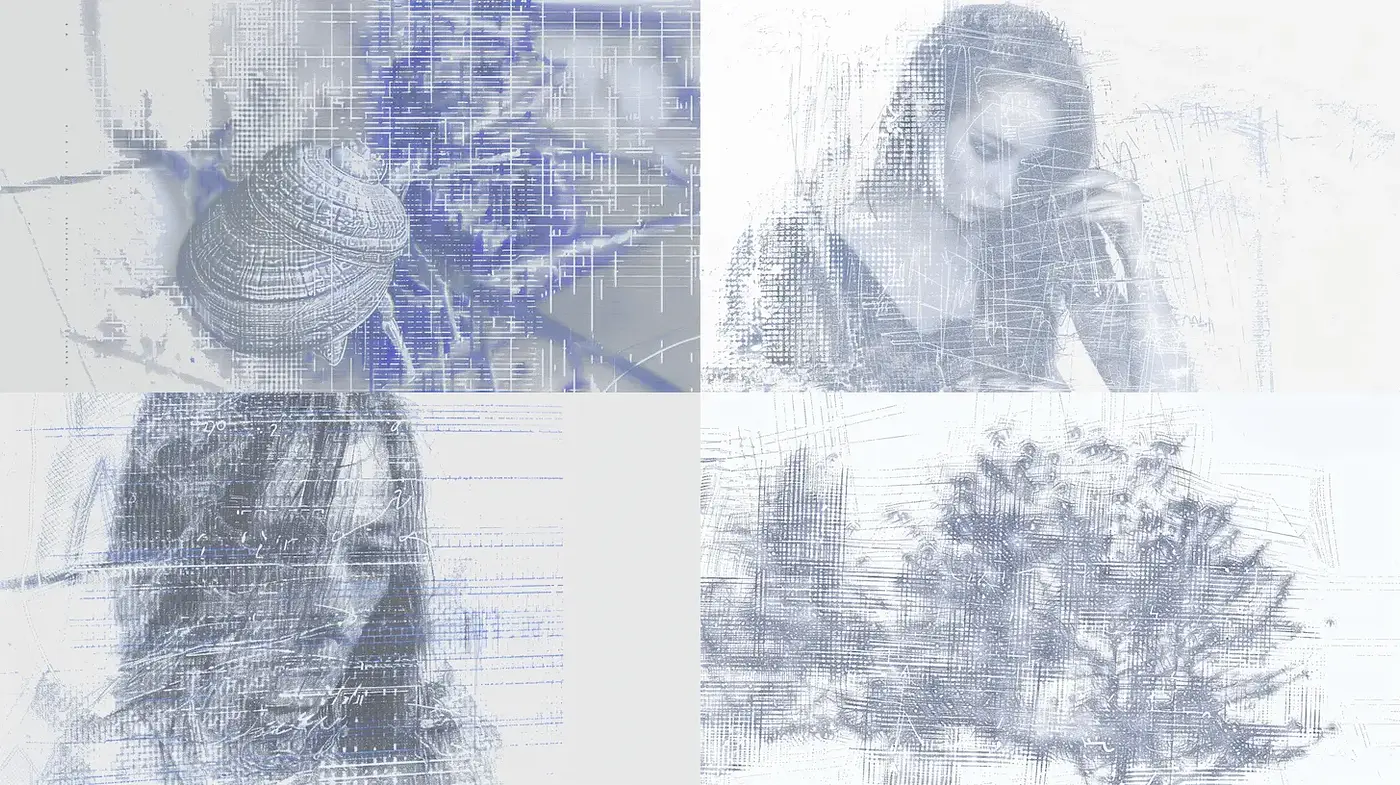 Aesthetic Exploration of Monochromatic Textural Depth - Midjourney sref style