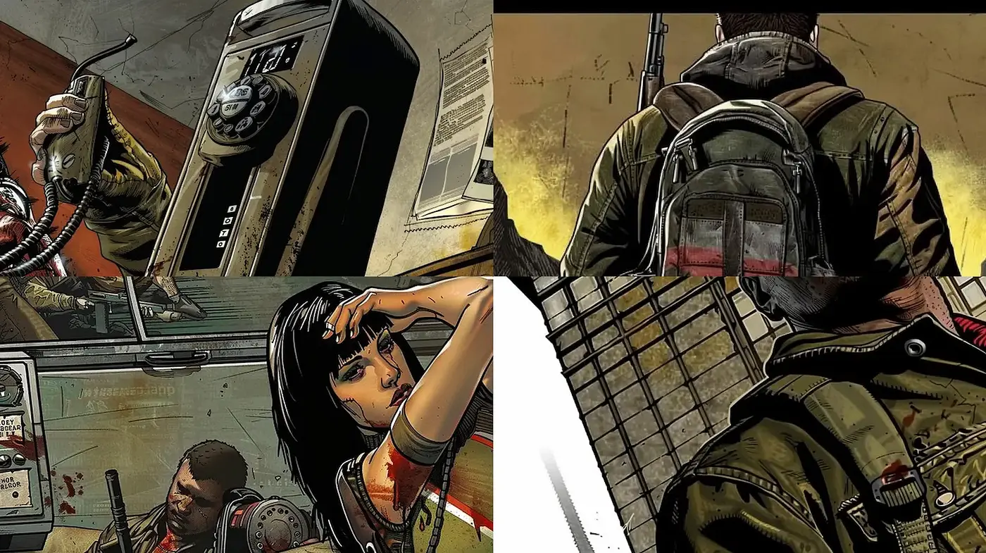 Dynamic and Gritty Urban Comic Style with Distinct Textures and Color Schemes - Midjourney sref style