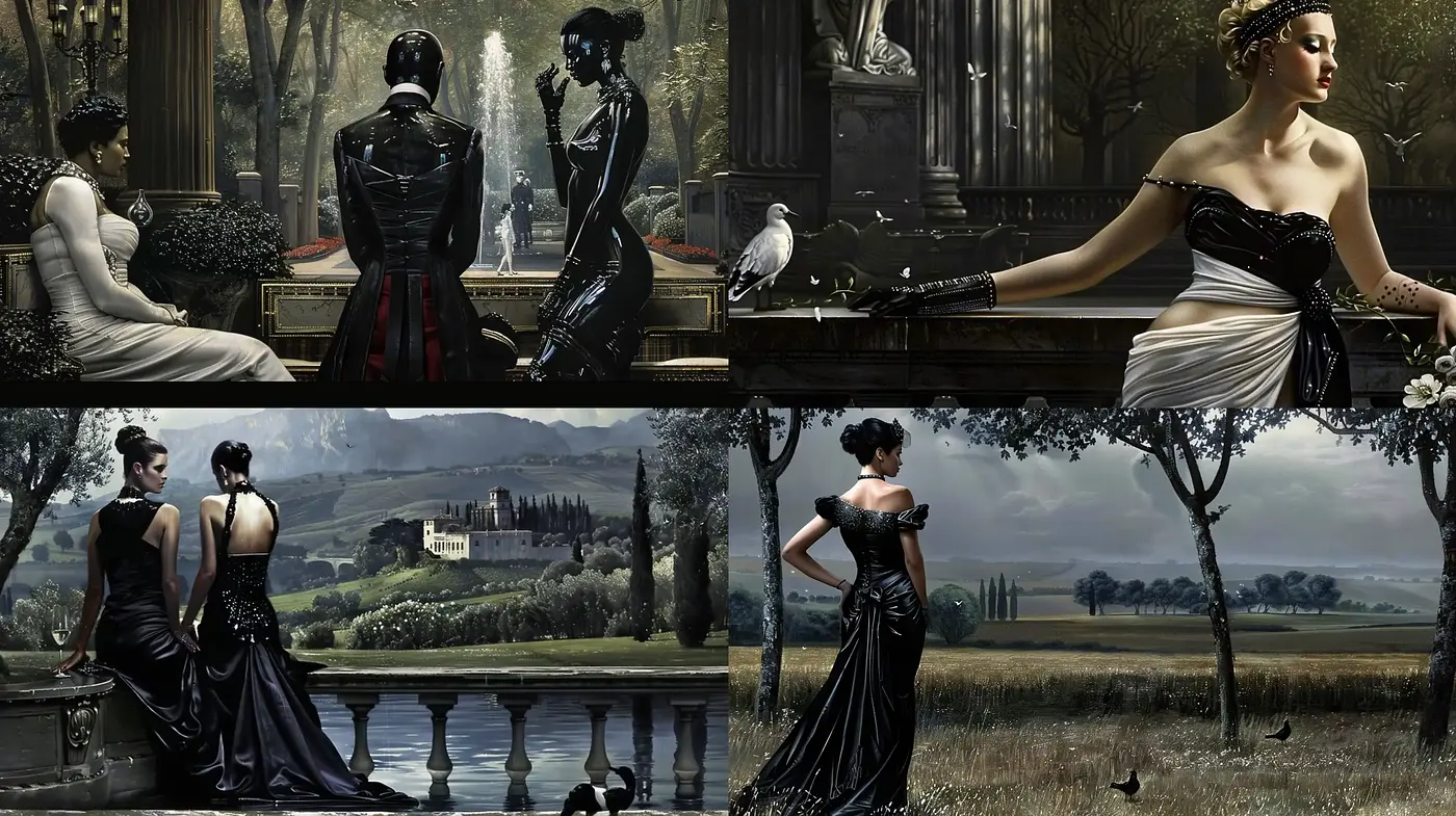 Elegant Renaissance-Inspired Stylistic Fusion - Midjourney sref style